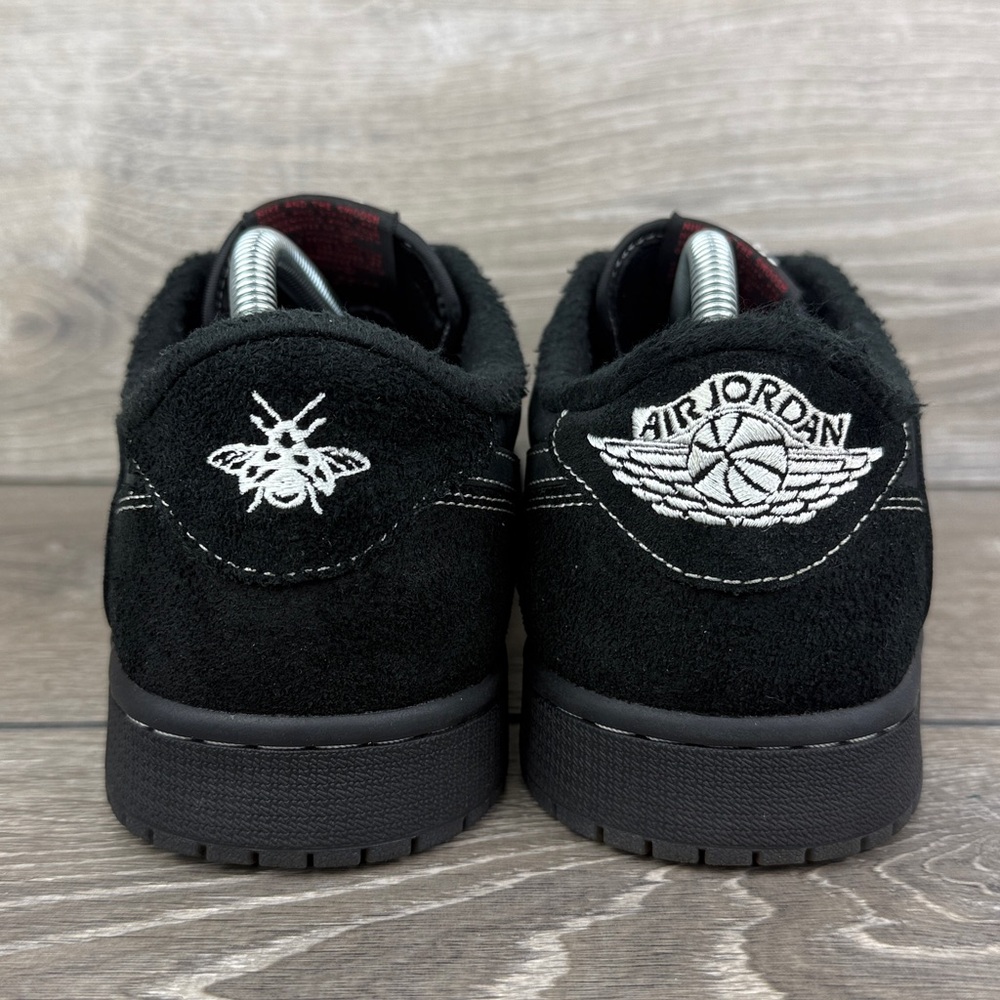 Nike Air Jordan 1 Retro Low OG SP x Travis Scott Men’s 9.5 Black Phantom Sneaker - Picture 4 of 16